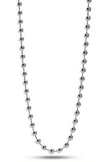 King Ice Italian 3mm Bead Ball925 Sterling Silver Chain