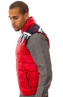 LRG Vest Aspen & Coke Puffy Red