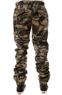 KITE Pants Vegan Leather Jogger Camo Green