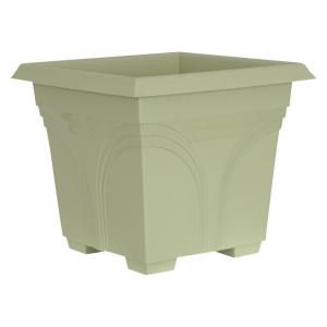 Dynamic Design Medallion 14.88 in. x 14.88 in.Lotus Green Poly Deck Box DP1510LO