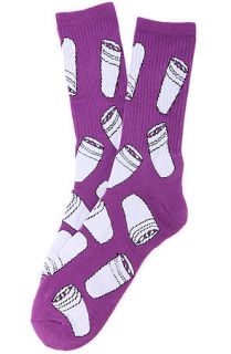 40s and Shorties Socks Double Cups in Purple