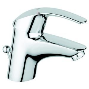 GROHE Eurosmart Single Hole 1 Handle Low Arc Bathroom Faucet in Chrome (Valve not included) 32 642 001