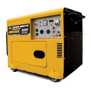 All Power 6,500 Watt 10 HP Diesel Generator with Electric Start Battery APG3202N