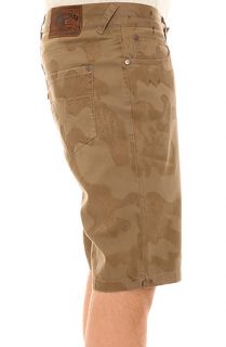 ELwood Shorts Drifter Pattern in Military Brown Two Tone