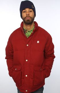 Billionaire Boys Club The Oxford Down Jacket in Burgundy