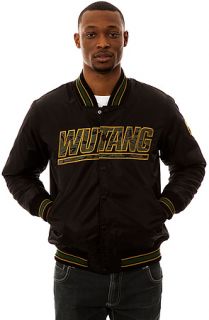 Wutang Brand Limited The Wu Giants Varsity Jacket in Black and Yellow