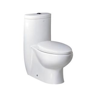 Fresca Delphinus 1 Piece Dual Flush Elongated Toilet in White FTL2309