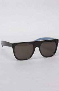Super Sunglasses The Flat Top Anchor Sunglasses in Black and Anchor Print