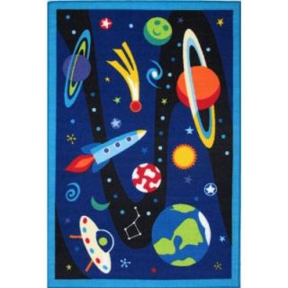 LA Rug Inc. Olive Kids Out of This World Multi Colored 39 in. x 58 in. Area Rug OLK 019 3958