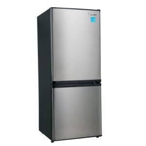 Magic Chef 9.2 cu. ft. 23.8 in. Wide Bottom Freezer Refrigerator in Stainless MCBM920S