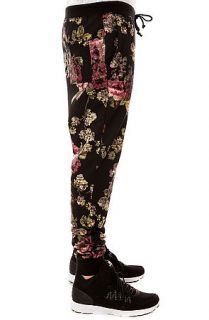 Elwood Pants Digi Floral Skinny Jogger in Black and Pink