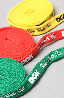DGK The Rasta Lace Belt Set in Red Yellow Green