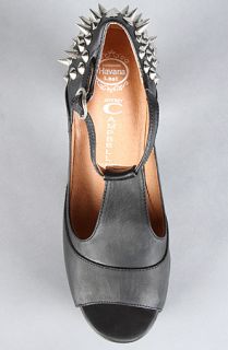 Jeffrey Campbell The Spike Foxy Shoe in Black and Silver