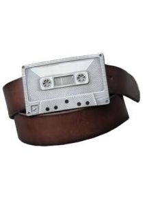 Staghound Belts Cassette Tape Belt in Dark Brown
