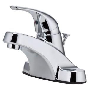 Pfister Pfirst Series 4 in. Centerset 1 Handle Bathroom Faucet in Polished Chrome G1427000