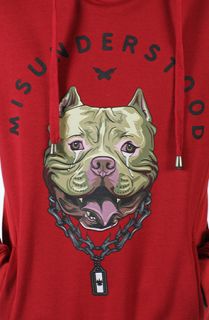 Entree LS MISUNDERSTOOD PITBULL Red Hoodie