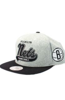 123STRAPBACKS Brooklyn Nets Tailsweeper Wool Strapback HatsGrayBlack