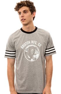 Brixton Tee Freemont Jersey in Heather Grey