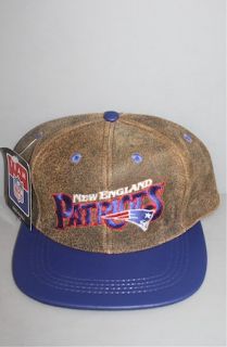 And Still x For All To Envy Vintage New England Patriots leather snapback hat NWT