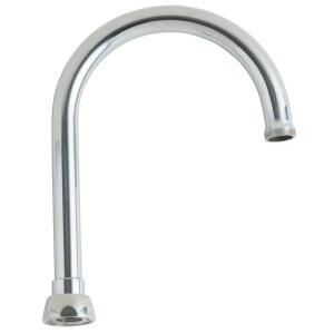 Chicago Faucets 5 1/4 in. Solid Brass Rigid/Swing Gooseneck Spout GN2AH8JKABCP