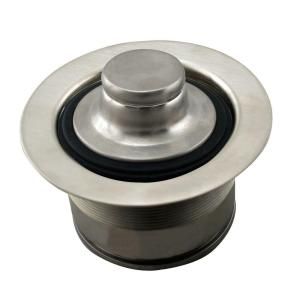 Westbrass 3 1/2 in. Brass EZ Mount Disposal Flange and Stopper D2105 20