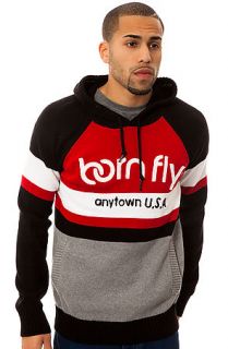 Born Fly Sweater Storm Hoody in Heather Grey
