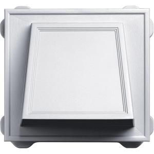 Builders Edge 6 in. Hooded Vent in 001White 140056774001