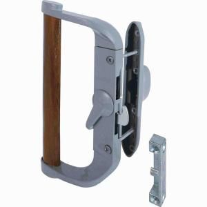 Prime Line Sliding Glass Door Handle, Surface Hook, Gray C 1016