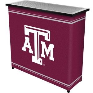 Trademark 2 Shelf 39 in. L x 36 in. H Texas A and M University Portable Bar with Case LRG8000 TAMU