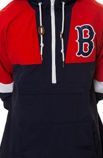 Mitchell & Ness Windbreaker The Boston Red Sox Half Zip in Blue