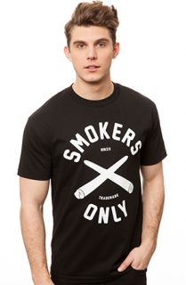 Smokers Only Smokers Only Circle Logo tee whblk