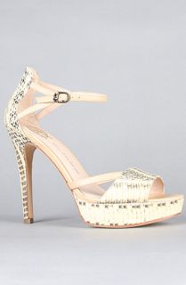 House of Harlow 1960 The Nancie Shoe in White Snake