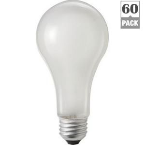 Philips 100 Watt Incandescent A21 Rough Service (250 Volt) Frosted Light Bulb (60 Pack) 275503.0