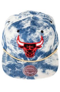 Mitchell & Ness Hat Chicago Bulls Acid Washed Snapback in Blue