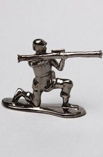 Mathmatiks Jewelry The Bazooka Army Man Incense Holder in Gunmetal Plated