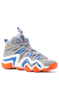 Adidas Sneaker Crazy 8 in Aluminum, Creole Blue, & Electricity