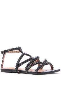 The Jeffrey Campbell Muertos Sandal in All Black