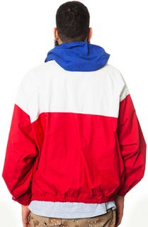 BURIED ALIVE VINTAGE The Polo Sport Colorblock Jacket in Red White Blue