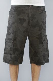 LRG The Core Collection Classic Cargo Shorts in Black Camo