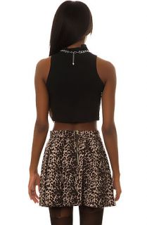 Lip Service Skirt The Leopard Pleated in Brown