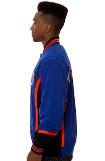 Mitchell & Ness Jacket New York Knicks Authentic Warm Up in Blue