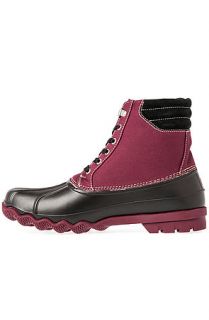 Sperry Top Sider Boot Avenue Duck in Oxblood Red