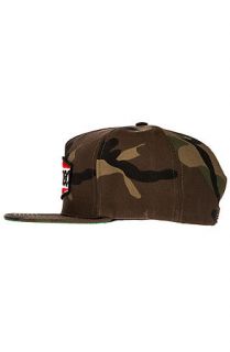 HUF Hat Fuel Snapback Woodland Camo Green