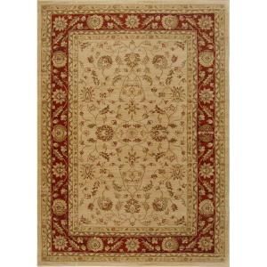 Home Dynamix Antiqua Cream/Red 7 ft. 8 in. x 10 ft. 2 in. Area Rug 1 7709 139