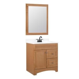 American Classics Cambria 30 in. W x 21 in. D Vanity Cabinet with Mirror in Harvest CM30 HR