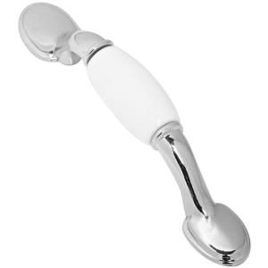 Stanley National Hardware 3 in. Porcelain Accent Pull BB8020 3 ACCENT PULL CHRPORCELAIN