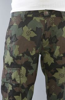LRG The Core Collection True Straight Cargo Pants in Olive Camo Concrete Culture