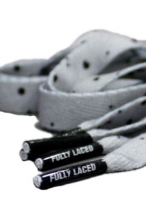 Fully Laced Speckle Print Laces Grey