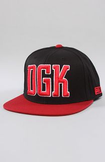 DGK The Freshman Snapback in Black Red