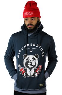 Entree LS MISUNDERSTOOD PANDA Navy Hoodie